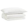 vidaXL 90% guska dol set FULDA 2 pcs 135 x 200 cm Ljeto 100 GSM Bijela