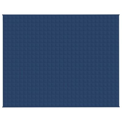 vidaXL Teška deka plava 235x290 cm 15 kg od tkanine