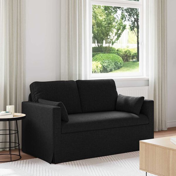 vidaXL Sofa 120cm Crna Metal