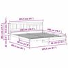 vidaXL Krevetna konstrukcija s uzglavljem Vosak smeđa 200 x 200 cm