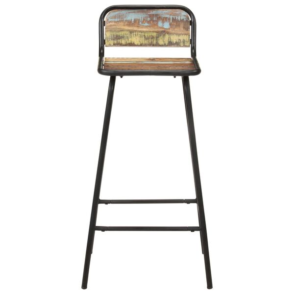 vidaXL Barske stolice 4 kom od masivnog obnovljenog drva