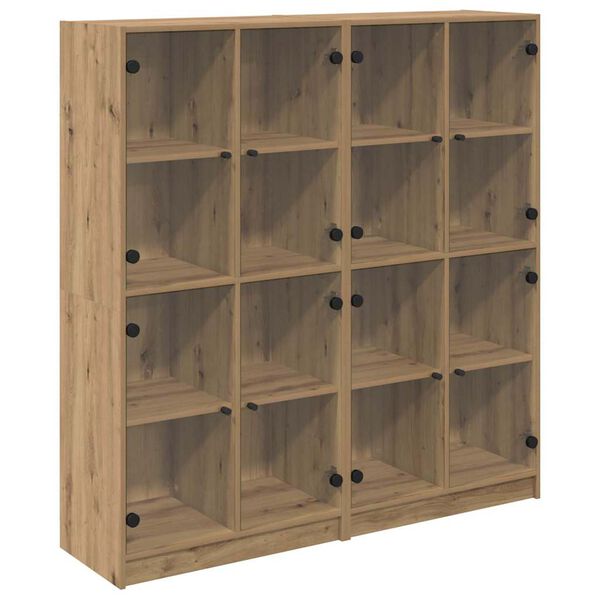 vidaXL Highboard 2 pcs Umjetnički hrast 68 x 37 x 142 cm
