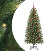 vidaXL Umjetno božićno drvce s stalakom Zelena 150 cm PE i PVC