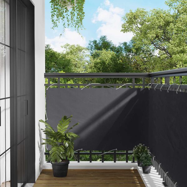 vidaXL Balcony ekran Antracit 100 x 300 cm Oxford tkanina