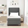 vidaXL Krevet s opruga kutije Tamno siva 80 x 200 cm tkanina