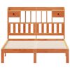 vidaXL Krevet s regalom za knjige bez madraca 135 x 190 cm od borovine