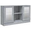 vidaXL Vitrina boja sivog hrasta sonome 120 x 30,5 x 70 cm drvena