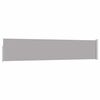 vidaXL Uvlačiva bočna tenda za terasu 100 x 500 cm siva