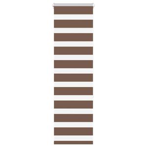 vidaXL Zavjesa zebra smeđa 40x150 cm &scaron;irina tkanine 35,9 cm poliester