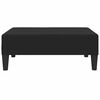 vidaXL Dvosjed na razvlačenje s tabureom crni bar&scaron;unasti