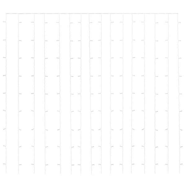 vidaXL LED vilinska zavjesa 3 x 3 m 300 LED plave 8 funkcija