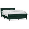 vidaXL Box Spring krevet s madracem tamno zeleni 160x220 cm bar&scaron;un