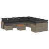 vidaXL Patio Sofa Set 11-sjedala Grey