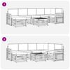 vidaXL Setovi sofa 8 pcs Prirodna i krem Čvrsto drvo akacije