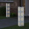 vidaXL Solarna LED svjetlost za stazu 2 pcs Bijelo