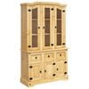 vidaXL Visoka komoda Corona smeđa 112x43x191,5 cm borovina meksički stil