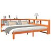 vidaXL Krevet s regalom za knjige bez madraca 180x200 cm od borovine