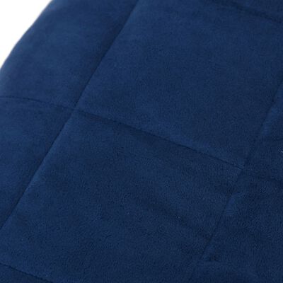 vidaXL Teška deka plava 137x200 cm 10 kg od tkanine