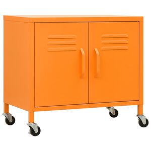 vidaXL Ormarić za pohranu narančasti 60 x 35 x 56 cm čelični
