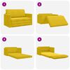 vidaXL Krevet na razvlačenje 110cm Žuta suncokret Bar&scaron;un