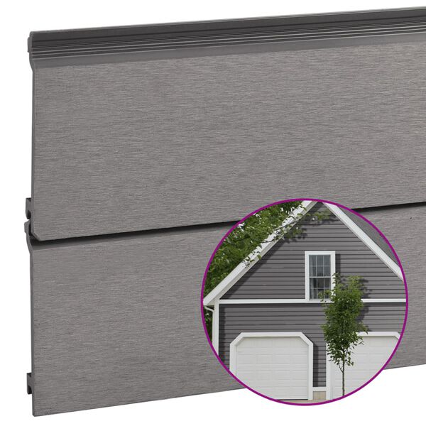 vidaXL Zidne obloge 8 kom sive 170 x 15 cm WPC