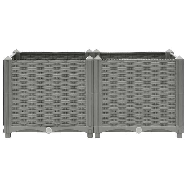 vidaXL Povi&scaron;ena gredica 80x40x38 cm od polipropilena