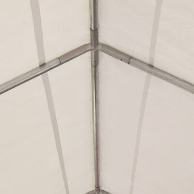 vidaXL Vrtni šator od PVC-a 4 x 6 crveno-bijeli