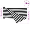 vidaXL Mreža za privatnost antracit-bijela 1,8 x 25 m HDPE 150 g/m&sup2;
