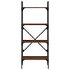 vidaXL Regal za knjige 4 razine boja hrasta 56x31,5x138,5 cm drveni