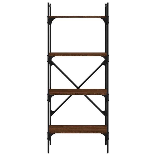 vidaXL Regal za knjige 4 razine boja hrasta 56x31,5x138,5 cm drveni