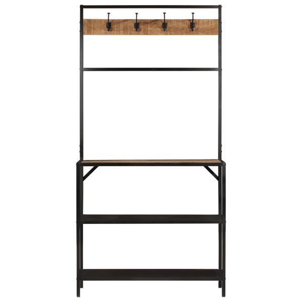 vidaXL Stalak za kapute 90 x 35 x 180 cm masivno drvo manga i željezo