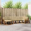 vidaXL Set vanjskih sofa s jastukom 7 pcs Prirodna i bež