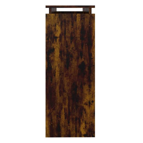 vidaXL Konzolni stol dimljeni hrast 102x30x80 cm od konstruiranog drva