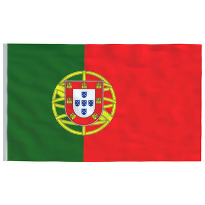 vidaXL Portugalska zastava s aluminijskim stupom 6 m
