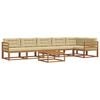 vidaXL Set vanjskih sofa 7 kom. Prirodna i bež