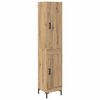 vidaXL Highboard Umjetnički hrast 34,5 x 34 x 180 cm Konstruirano drvo