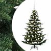 vidaXL Umjetno božićno drvce s kuglicom 120 cm 150 LED lampica