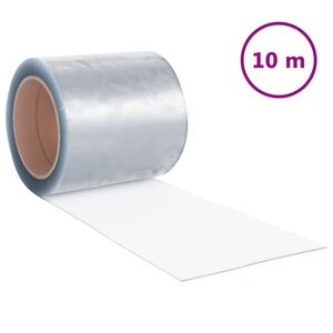 vidaXL Prozirna zavjesa za vrata 200 mm x 1,6 mm 10 m PVC