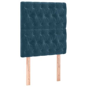 vidaXL Uzglavlje tamnoplavo 80x7x118/128 cm bar&scaron;unasto