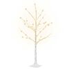 vidaXL LED drvo bijele breze s 48 toplih bijelih LED žarulja 120 cm