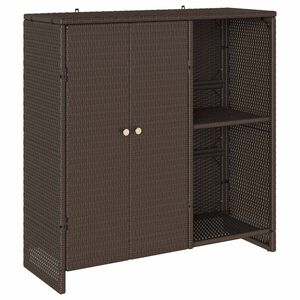 vidaXL Ormarić za pohranu s policom Smeđa 100 x 36 x 102 cm Ratan