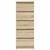 vidaXL Komoda s ladicama sonoma hrast 37,5x35x99 cm izrađeno drvo