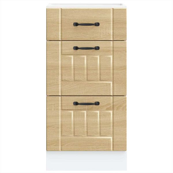 vidaXL Donji kuhinjski ormarić Lucca boja hrasta konstruirano drvo