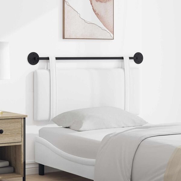 vidaXL Držeće uzglavlje Zidne Bijeli 110 x 55 x 5 cm tkanina