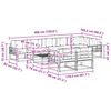 vidaXL Set vanjskih sofa s jastukom 9 pcs Prirodna i krem