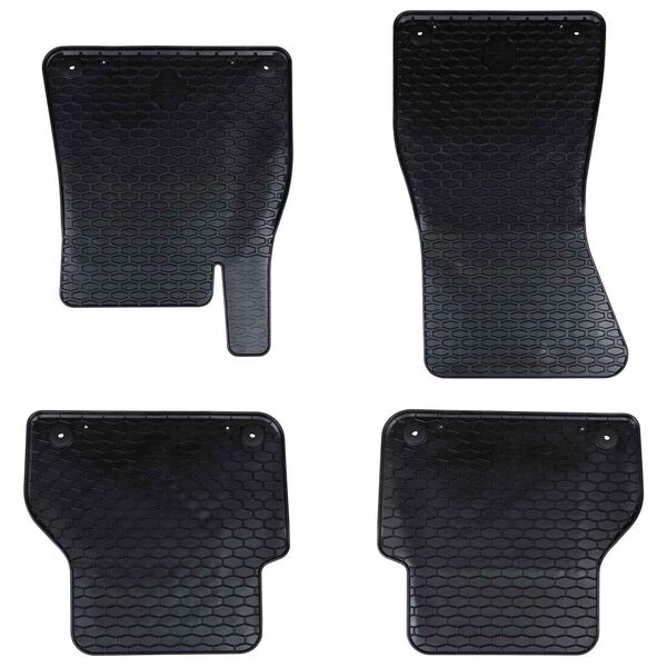 vidaXL Auto tepih 4 pcs Crna prikladno za Audi A6 / A7 2018-2025 4D Aft.