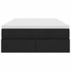 vidaXL Krevet s madracem i skladištem Crna 120 x 200 cm Poliester