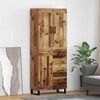 vidaXL Highboard Staro drvo 69,5 x 34 x 180 cm Konstruirano drvo