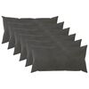 vidaXL Presvlaka za jastuk 6 pcs HEERLEN Tamnosiva 40 x 80 cm Bar&scaron;un