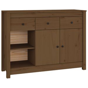 vidaXL Komoda smeđa boja meda 100x35x74 cm od masivne borovine